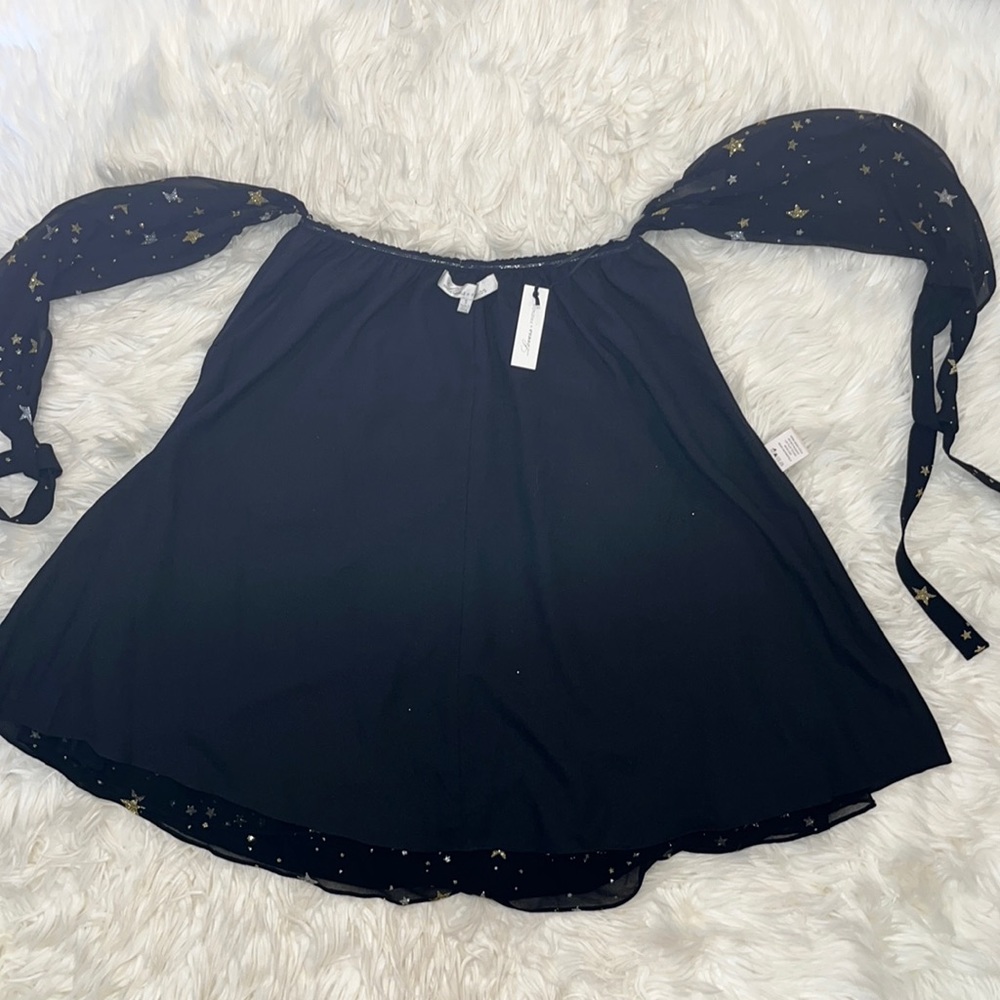 NWT Lovers + Friends Monique Dress ~ in Black & Gold - Picture 12 of 16